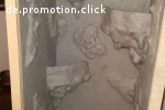 Aufwendig gestaltetes Hochterrarium Holz (OSB) und Glasfront