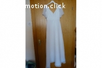 Zartes Brautkleid mit kleinen Flügelärmeln, Gr.S - Farbe Ivo