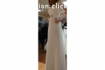 Zartes Brautkleid mit kleinen Flügelärmeln, Gr.S - Farbe Ivo